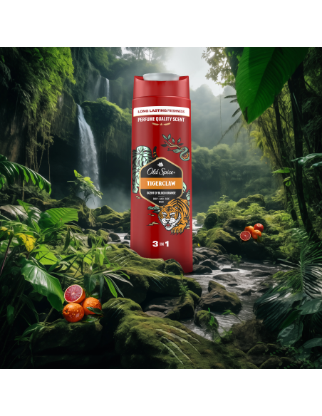 KAST 6 tk! Old Spice Tigerclaw Meeste Dušigeel Ja Šampoon, 400 ml