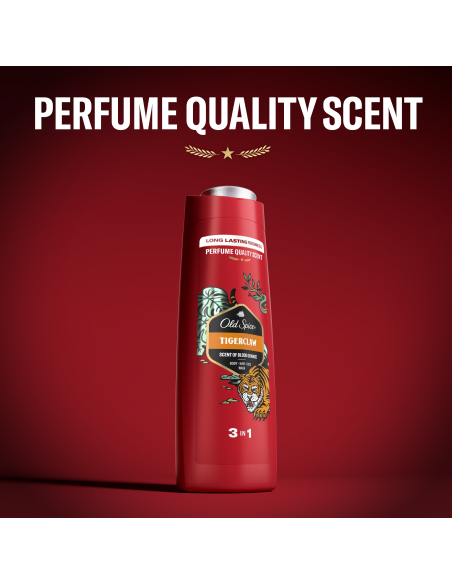 KAST 6 tk! Old Spice Tigerclaw Meeste Dušigeel Ja Šampoon, 400 ml