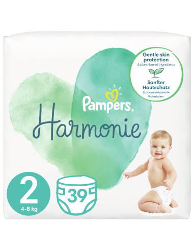 Pampers Harmonie Mähkmed,  Suurus 2, 39 Mähet, 4kg-8kg