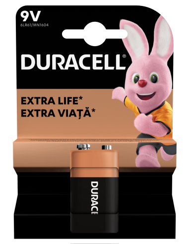 KAST 10 tk! Duracell patarei 9V/MN1604 1 tk