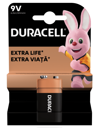 Duracell patarei 9V/MN1604 1 tk