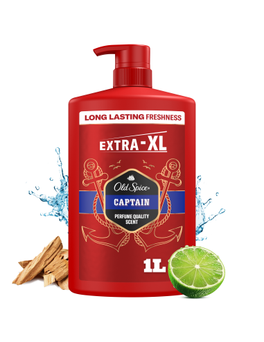 Old Spice Captain Meeste Dušigeel Ja Šampoon, 1000 ml