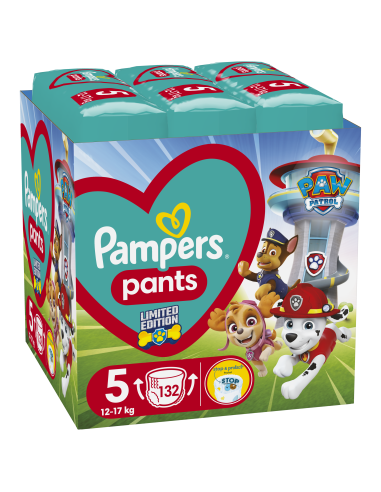 Pampers Pants Paw Patrol Püksmähkmed, Suurus 5, 132 Mähet, 12-17kg