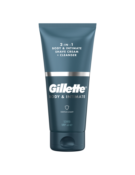 Gillette Body & Intimate 2in1 raseerimiskreem ja puhastusvahend 177 ml