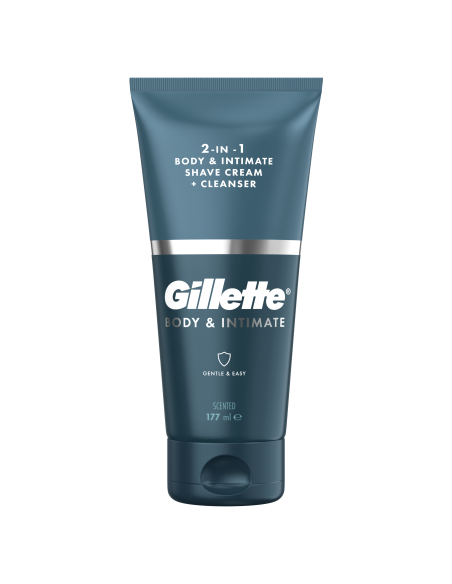 KAST 6 tk! Gillette Body & Intimate 2in1 raseerimiskreem ja puhastusvahend 177 ml