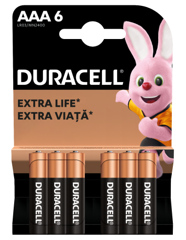 Duracell patarei AAA/MN2400 6 tk