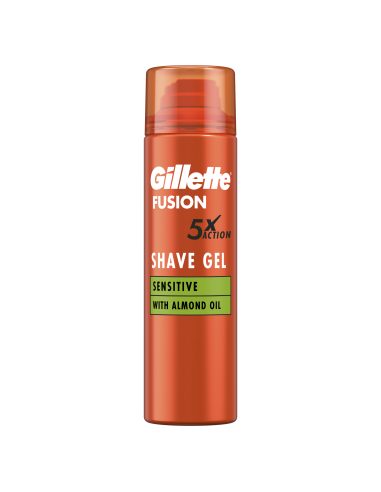 KAST 6 tk! Gillette Fusion Raseerimisgeel Sensitive, 200ml