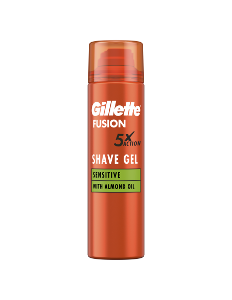 KAST 6 tk! Gillette Fusion Raseerimisgeel Sensitive, 200ml