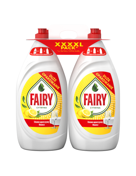 KAST 4 tk! Fairy Nõudepesuvahend Lemon 2700 ml