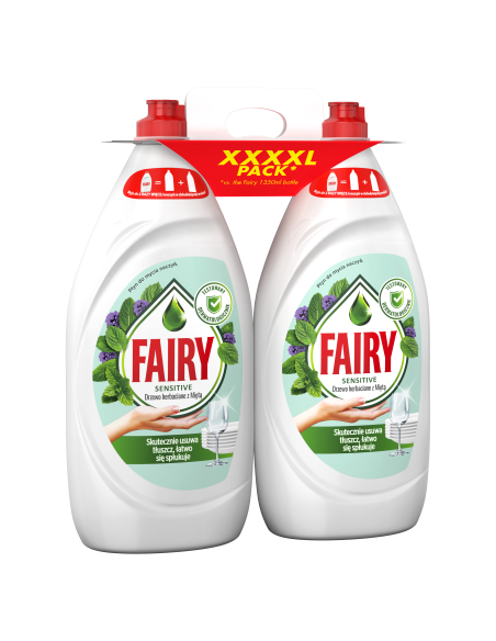 Fairy Nõudepesuvahend Tea Tree & Mint 2700 ml