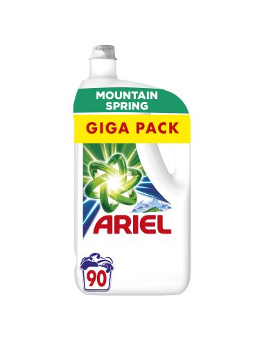 Ariel Mountain Spring Clean & Fresh Pesugeel, 90 Pesukorda, 4.5 L