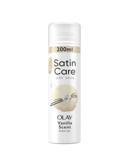 Gillette Raseerimisgeel Satin Care, Vanilla Olay, 200 ml