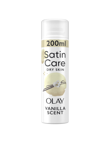 KAST 6 tk! Gillette Raseerimisgeel Satin Care, Vanilla Olay, 200 ml