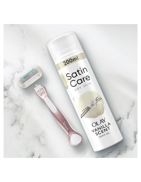 KAST 6 tk! Gillette Raseerimisgeel Satin Care, Vanilla Olay, 200 ml