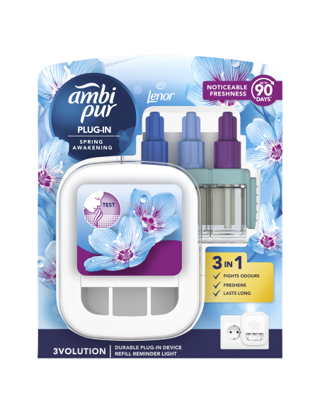 KAST 4 tk! Ambi Pur 3Volution Spring Awakening elektriline õhuvärskendaja, 20 ml