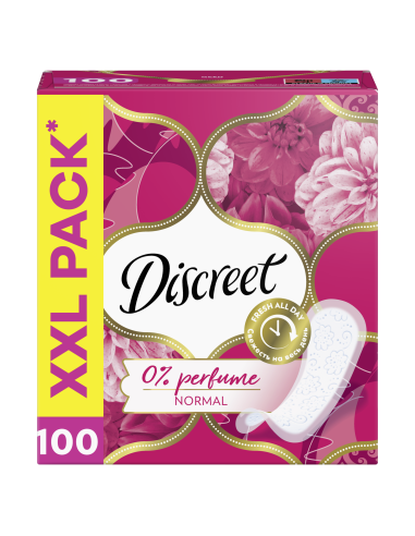 KAST 5 tk! Discreet Normal Multiform Lõhnata Pesukaitsmed, 100 tk