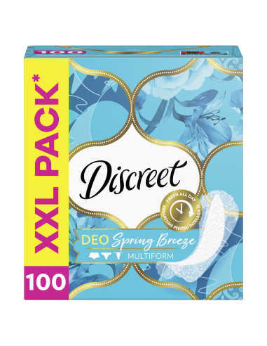 KAST 5 tk! Discreet Breathable Multiform Spring Breeze Pesukaitsmed, 100 tk