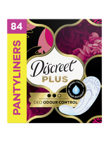 Discreet Protective Odour Control Plus pesukaitsmed, 84 tk