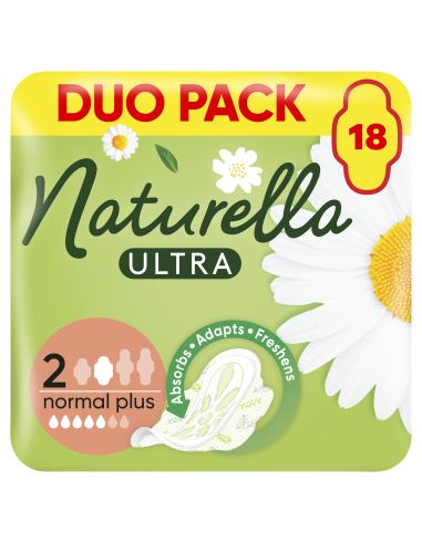KAST 12 tk! Naturella Ultra Normal Plus Size 2 Tiibadega Sidemed, 18 tk 