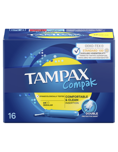 Tampax Compak Regular tampoonid aplikaatoriga,...