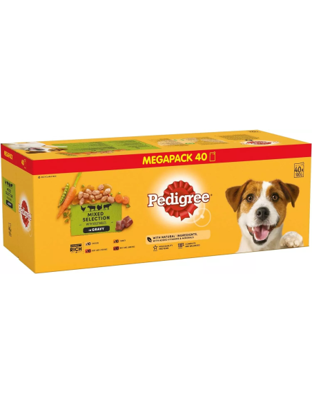Pedigree koerte konserv kalkun, lammas, veis, kana (40x100g)