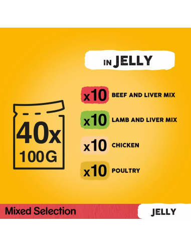 PEDIGREE Vital Protection želees (40x100g) Märg...