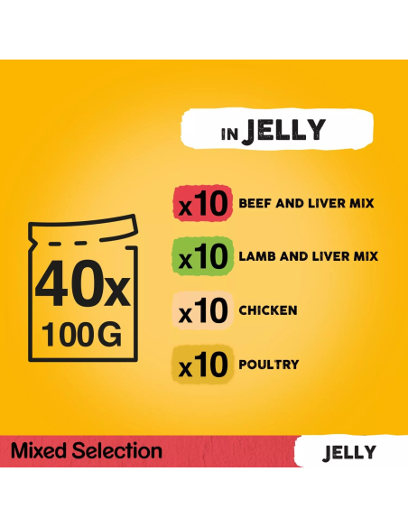 PEDIGREE Vital Protection želees (40x100g) Märg koeratoit