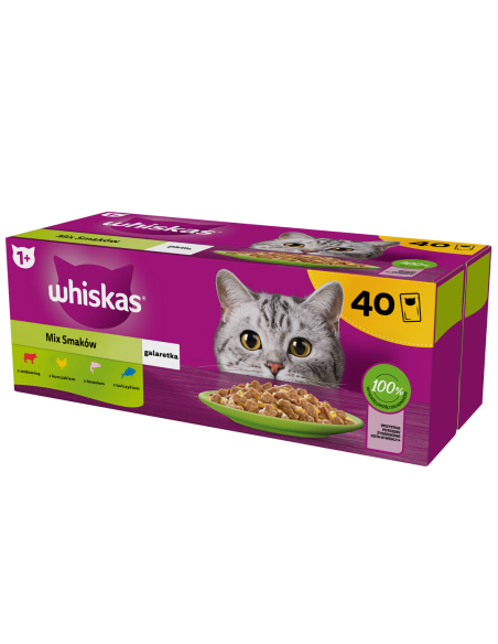 Whiskas märgtoit kassidele kana, lõhe, veiseliha, tuunikala 40x85g