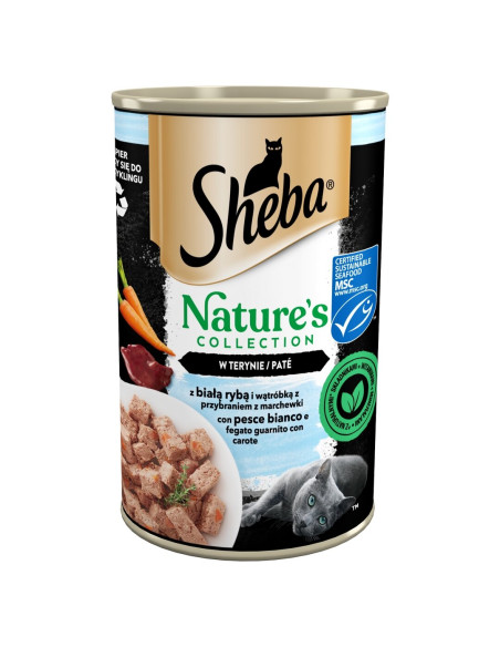 SHEBA Maitsevalik Terriinivormis Konserv (6x400g) Nature's Collection Märgtoit Täiskasvanud Kassidele
