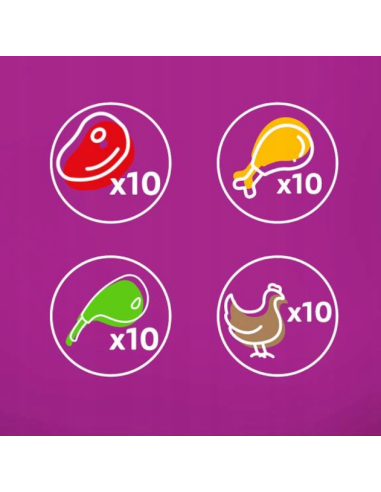 WHISKAS hõrgutised (40x85g) Classic Meals...