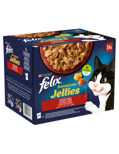 Felix Sensations kassitoit erinevate maitsetega tarretises (24x85g)