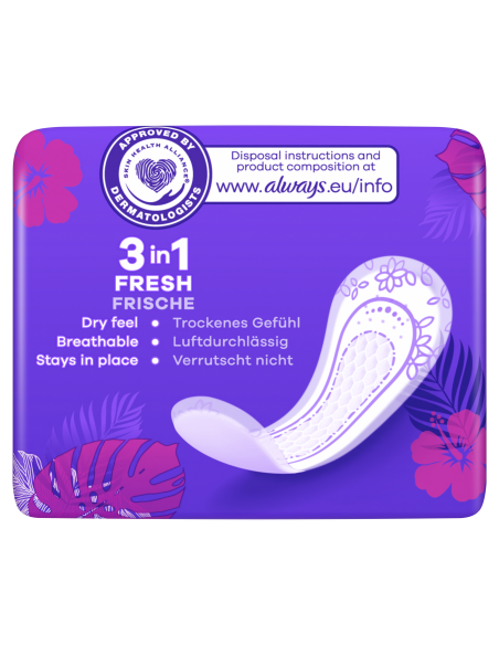 KAST 16 tk! Always Dailies Normal To Go pesukaitsmed, 20 tk