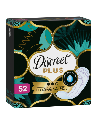 Discreet Protective Waterlily Plus Pesukaitsmed, 52 tk