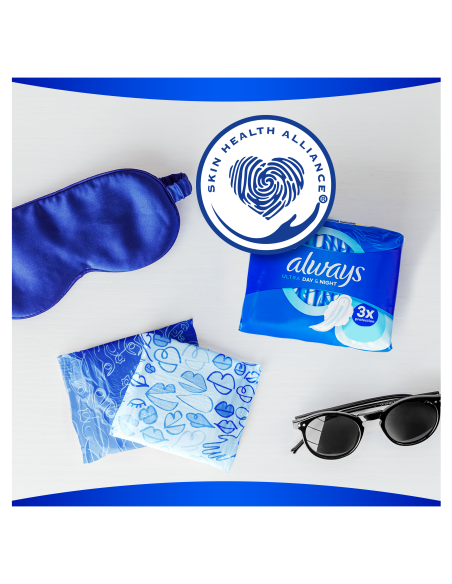 Always Ultra Size 3 hügieenisidemed tiibadega, Day & Night, 14 tk