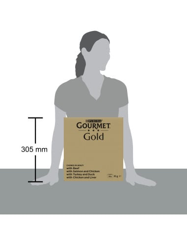 Purina Gourmet Gold kastmes veiseliha, lõhe,...