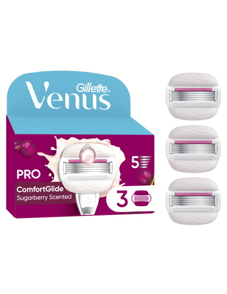 Gillette Venus ComfortGlide Sugarberry Miami varuterad 3 tk