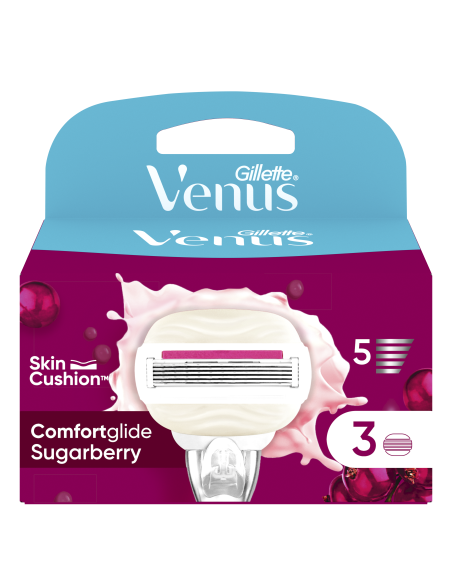 Gillette Venus ComfortGlide Sugarberry Miami varuterad 3 tk