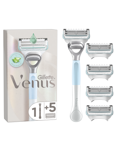 Gillette Venus Satin Care Aloe Raseerija + 5 Tera