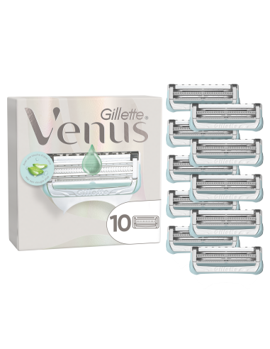 Gillette Venus Satin Care Aloe Naiste Raseerimisterad, 10 Tera