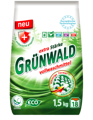 KAST 8 tk! Grünwald pesupulber universaalne 1,5 kg