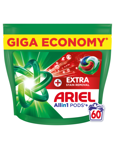 KAST 2 tk! Ariel All-in-1 PODS +Extra Clean Power Pesukapslid, 60 Pesukorda