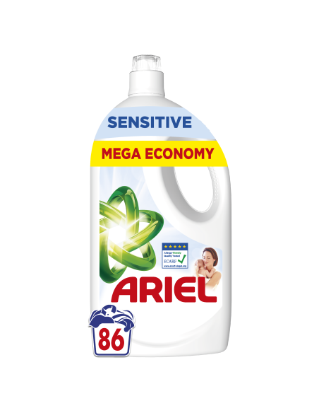Ariel Sensitive Pesugeel, 86 Pesukorda, 3.87 L