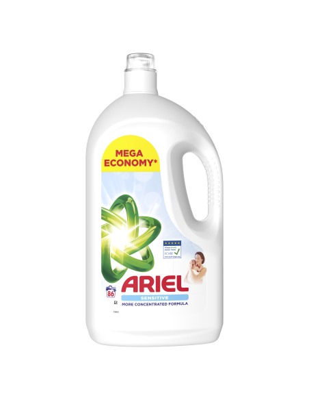 KAST 3 tk! Ariel Sensitive Pesugeel, 86 Pesukorda, 3.87 L