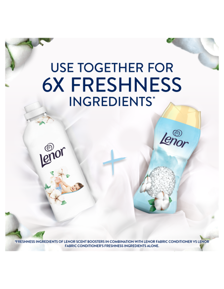 LENOR Lõhnagraanulid Sensitive Cotton Fresh 495 g (41 Pesukorda)