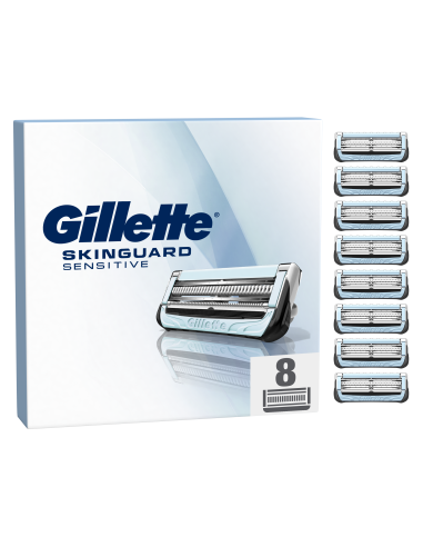 Gillette SkinGuard Raseerija Terad Meestele, 8 Vahetustera