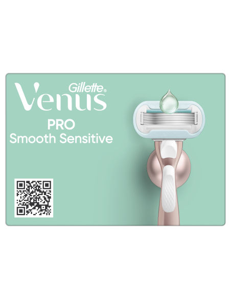 Gillette Venus Deluxe Smooth Sensitive Rosegold raseerija + 9 tera