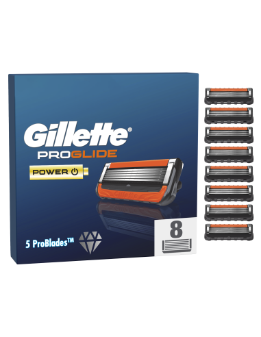 Gillette Proglide Power Varuterad Meestele, 8 Vahetustera