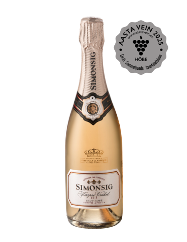 KAST 6tk! Simonsig Kaapse Vonkel Brut Rose 75cl 12%