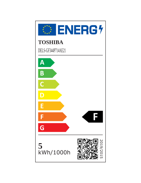 KAST 10 tk! Toshiba LED 4,7W (40W) E14 soe valge G45 matt lühter 470lm