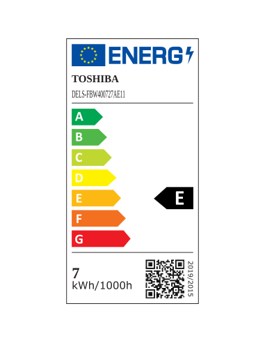 KAST 10 tk! Toshiba LED Filament 7W (60W) E27...